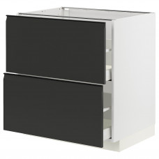 Доставка из Польши METOD / MAXIMERA sz stj 2fr/2w szu, bialy/Upplov matowy antracyt, 80x60 cm ИКЕА-99493630, ЕВРОИКЕА Калининград