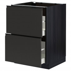 Доставка из Польши METOD / MAXIMERA sz stj 2fr/2w szu, czarny/Upplov matowy antracyt, 60x60 cm ИКЕА-89495559, ЕВРОИКЕА Калининград