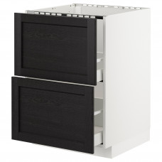 Доставка из Польши METOD / MAXIMERA sz stj zl+2fr/2szu, bialy/Lerhyttan bejcowane na czarno, 60x60 cm ИКЕА-29257226, ЕВРОИКЕА Калининград