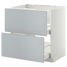 Доставка из Польши METOD / MAXIMERA Подставка zl+2fr/2sz, белый/Veddinge серый, 80x60 cm ИКЕА-79920246, ЕВРОИКЕА Калининград