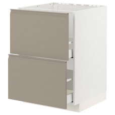 Доставка из Польши METOD / MAXIMERA sz stj zl+2fr/2szu, bialy/Upplov matowy ciemnobezowy, 60x60 cm ИКЕА-09492442, ЕВРОИКЕА Калининград