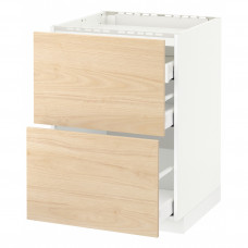 Доставка из Польши METOD / MAXIMERA sz stj pl/2fr/3szu, bialy/Askersund wzor jasny jesion, 60x60 cm ИКЕА-59215918, ЕВРОИКЕА Калининград