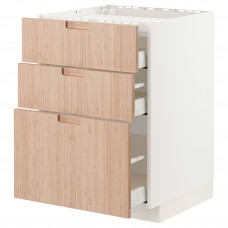 Доставка из Польши METOD / MAXIMERA sz stj pl/3fr/3szu, bialy/Frojered jasny bambus, 60x60 cm ИКЕА-19330265, ЕВРОИКЕА Калининград