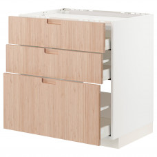 Доставка из Польши METOD / MAXIMERA sz stj pl/3fr/3szu, bialy/Frojered jasny bambus, 80x60 cm ИКЕА-59330268, ЕВРОИКЕА Калининград