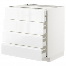 Доставка из Польши METOD / MAXIMERA sz stj 4fr/2n/3sr szu, bialy/Voxtorp polysk/biel, 80x60 cm ИКЕА-59254293, ЕВРОИКЕА Калининград