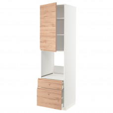 Доставка из Польши METOD / MAXIMERA w sz n pie dr/2fr/sre/w szu, bialy/Voxtorp imit. debu, 60x60x220 cm ИКЕА-19458305, ЕВРОИКЕА Калининград