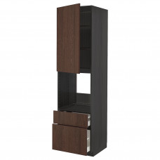 Доставка из Польши METOD / MAXIMERA w sz n pie dr/2fr/sre/w szu, czarny/Sinarp brazowy, 60x60x220 cm ИКЕА-19460308, ЕВРОИКЕА Калининград