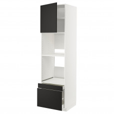 Доставка из Польши ⭐⭐⭐⭐⭐ METOD / MAXIMERA Ш сз н пирог/пять др/2 сз, bialy/Kungsbacka antracyt, 60x60x220 cm,ИКЕА-49458182, Евро Икеа Калининград