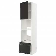 Доставка из Польши METOD / MAXIMERA w sz n pie/pie kom dr/2 szu, bialy/Nickebo matowy antracyt, 60x60x240 cm ИКЕА-99497826, ЕВРОИКЕА Калининград