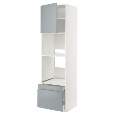 Доставка из Польши ⭐⭐⭐⭐⭐ METOD / MAXIMERA Ш сз н пирог/пять др/2 сз, bialy/Veddinge szary, 60x60x220 cm,ИКЕА-69459345, Евро Икеа Калининград