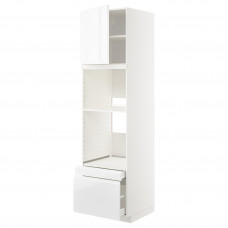 Доставка из Польши METOD / MAXIMERA w sz n pie/pie kom dr/2 szu, bialy/Voxtorp polysk/biel, 60x60x220 cm ИКЕА-69462908, ЕВРОИКЕА Калининград