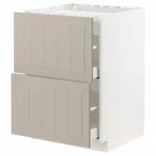 Доставка из Польши METOD / MAXIMERA sza st pl/2fr/2szu, bialy/Stensund bezowy, 60x60 cm ИКЕА-79408176, ЕВРОИКЕА Калининград