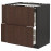 Доставка из Польши METOD / MAXIMERA sza st pl/2fr/2szu, czarny/Sinarp brazowy, 80x60 cm ИКЕА-69405526, ЕВРОИКЕА Калининград
