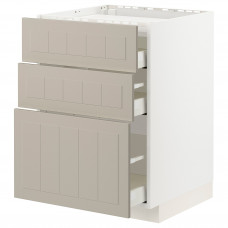 Доставка из Польши METOD / MAXIMERA sza st pl/3fr/3szu, bialy/Stensund bezowy, 60x60 cm ИКЕА-39408197, ЕВРОИКЕА Калининград
