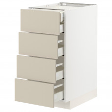 Доставка из Польши METOD / MAXIMERA sza stj 4fr/2n/3sr szu, bialy/Havstorp bezowy, 40x60 cm ИКЕА-79426590, ЕВРОИКЕА Калининград