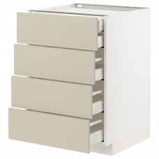 Доставка из Польши METOD / MAXIMERA sza stj 4fr/2n/3sr szu, bialy/Havstorp bezowy, 60x60 cm ИКЕА-39426592, ЕВРОИКЕА Калининград
