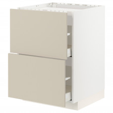 Доставка из Польши METOD / MAXIMERA sza st pl/2fr/2szu, bialy/Havstorp bezowy, 60x60 cm ИКЕА-19426625, ЕВРОИКЕА Калининград