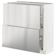Доставка из Польши METOD / MAXIMERA szafka/2 szu/, bialy/Varsta stal nierdz, 80x37 cm ИКЕА-69329962, ЕВРОИКЕА Калининград