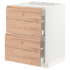 Доставка из Польши METOD / MAXIMERA sza st pl/2fr/2szu, bialy/Voxtorp imit. debu, 60x60 cm ИКЕА-69402976, ЕВРОИКЕА Калининград