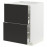 Доставка из Польши METOD / MAXIMERA sza st pl/2fr/3szu, bialy/Nickebo matowy antracyt, 60x60 cm ИКЕА-09498222, ЕВРОИКЕА Калининград