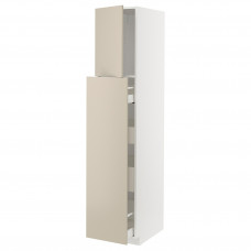 Доставка из Польши METOD / MAXIMERA sza wys z wys 1drz/4szu, bialy/Havstorp bezowy, 40x60x200 cm ИКЕА-19470109, ЕВРОИКЕА Калининград