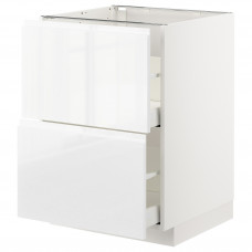 Доставка из Польши METOD / MAXIMERA sz stj 2fr/2w szu, bialy/Voxtorp polysk/biel, 60x60 cm ИКЕА-79254046, ЕВРОИКЕА Калининград