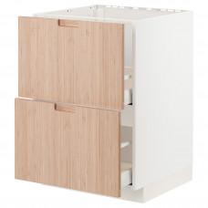 Доставка из Польши METOD / MAXIMERA sz stj zl+2fr/2szu, bialy/Frojered jasny bambus, 60x60 cm ИКЕА-69330244, ЕВРОИКЕА Калининград