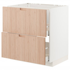 Доставка из Польши METOD / MAXIMERA sz stj zl+2fr/2szu, bialy/Frojered jasny bambus, 80x60 cm ИКЕА-99330247, ЕВРОИКЕА Калининград