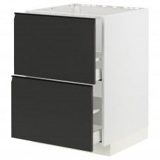 Доставка из Польши METOD / MAXIMERA sz stj zl+2fr/2szu, bialy/Upplov matowy antracyt, 60x60 cm ИКЕА-49493543, ЕВРОИКЕА Калининград
