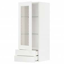 Доставка из Польши METOD / MAXIMERA sza sc szkl drz/2 szu, bialy Enkoping/bialy imitacja drewna, 40x100 cm ИКЕА-09473504, ЕВРОИКЕА Калининград