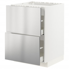 Доставка из Польши METOD / MAXIMERA sz stj pl/2fr/2szu, bialy/Varsta stal nierdz, 60x60 cm ИКЕА-69329801, ЕВРОИКЕА Калининград