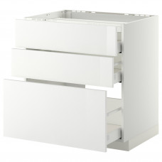 Доставка из Польши METOD / MAXIMERA sz stj pl/3fr/3szu, bialy/Ringhult bialy, 80x60 cm ИКЕА-79027110, ЕВРОИКЕА Калининград