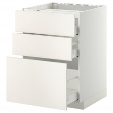 Доставка из Польши METOD / MAXIMERA sz stj pl/3fr/3szu, bialy/Veddinge bialy, 60x60 cm ИКЕА-19027066, ЕВРОИКЕА Калининград