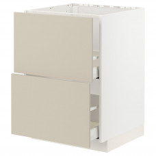 Доставка из Польши METOD / MAXIMERA sz stj zl+2fr/2szu, bialy/Havstorp bezowy, 60x60 cm ИКЕА-49426619, ЕВРОИКЕА Калининград