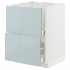Доставка из Польши METOD / MAXIMERA Стойка zl+2fr/2sz, белый/Калларп светло-серо-синий, 60x60 cm ИКЕА-49479429, ЕВРОИКЕА Калининград