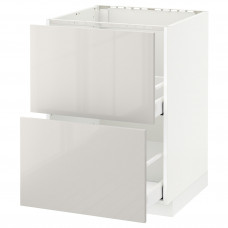 Доставка из Польши METOD / MAXIMERA sz stj zl+2fr/2szu, bialy/Ringhult jasnoszary, 60x60 cm ИКЕА-89141902, ЕВРОИКЕА Калининград