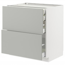 Доставка из Польши METOD / MAXIMERA sz stj 2fr/2n/sr/w szu, bialy/Havstorp jasnoszary, 80x60 cm ИКЕА-49539348, ЕВРОИКЕА Калининград