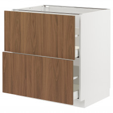 Доставка из Польши METOD / MAXIMERA sz stj 2fr/2w szu, bialy/Tistorp imitacja brazowego orzecha, 80x60 cm ИКЕА-49519637, ЕВРОИКЕА Калининград