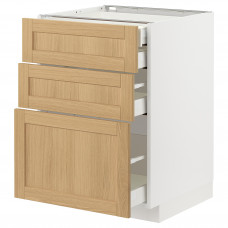 Доставка из Польши METOD / MAXIMERA sz stj 3fr/2n/sr/w szu, bialy/Forsbacka dab, 60x60 cm ИКЕА-59509119, ЕВРОИКЕА Калининград