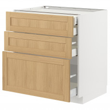 Доставка из Польши METOD / MAXIMERA sz stj 3fr/2n/sr/w szu, bialy/Forsbacka dab, 80x60 cm ИКЕА-99509122, ЕВРОИКЕА Калининград