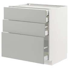 Доставка из Польши METOD / MAXIMERA sz stj 3fr/2n/sr/w szu, bialy/Havstorp jasnoszary, 80x60 cm ИКЕА-29539165, ЕВРОИКЕА Калининград