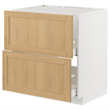 Доставка из Польши METOD / MAXIMERA sz stj zl+2fr/2szu, bialy/Forsbacka dab, 80x60 cm ИКЕА-79509161, ЕВРОИКЕА Калининград