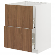Доставка из Польши METOD / MAXIMERA sz stj zl+2fr/2szu, bialy/Tistorp imitacja brazowego orzecha, 60x60 cm ИКЕА-29518907, ЕВРОИКЕА Калининград