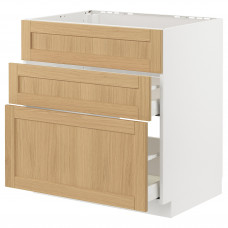 Доставка из Польши METOD / MAXIMERA sz stj zl+3fr/2szu, bialy/Forsbacka dab, 80x60 cm ИКЕА-49509191, ЕВРОИКЕА Калининград