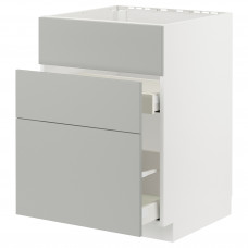 Доставка из Польши METOD / MAXIMERA sz stj zl+3fr/2szu, bialy/Havstorp jasnoszary, 60x60 cm ИКЕА-89538035, ЕВРОИКЕА Калининград