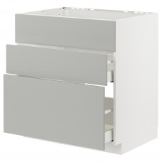 Доставка из Польши METOD / MAXIMERA sz stj zl+3fr/2szu, bialy/Havstorp jasnoszary, 80x60 cm ИКЕА-99538563, ЕВРОИКЕА Калининград