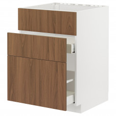 Доставка из Польши METOD / MAXIMERA sz stj zl+3fr/2szu, bialy/Tistorp imitacja brazowego orzecha, 60x60 cm ИКЕА-49519326, ЕВРОИКЕА Калининград