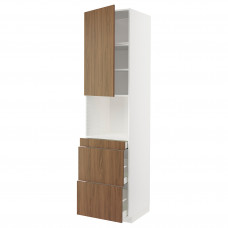 Доставка из Польши METOD / MAXIMERA sza do mikr komb drzw/3szu, bialy/Tistorp imitacja brazowego orzecha, 60x60x240 cm ИКЕА-59519062, ЕВРОИКЕА Калининград