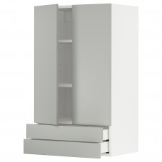 Доставка из Польши METOD / MAXIMERA sza sc 2 drz/2 szuf, bialy/Havstorp jasnoszary, 60x100 cm ИКЕА-89538592, ЕВРОИКЕА Калининград