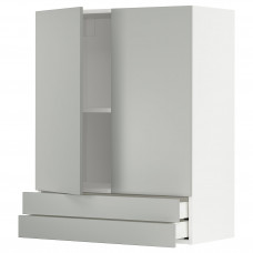 Доставка из Польши METOD / MAXIMERA sza sc 2 drz/2 szuf, bialy/Havstorp jasnoszary, 80x100 cm ИКЕА-39538165, ЕВРОИКЕА Калининград